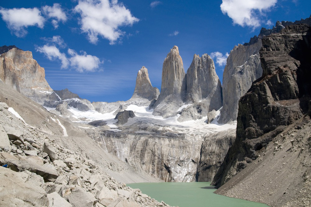 The Torres del Paine offers some striking scenery. Photo courtesy Richard Lindie, Dreamstime.